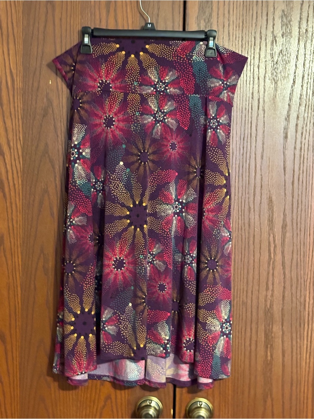 LuLaRoe Purple Floral A-Line Skirt